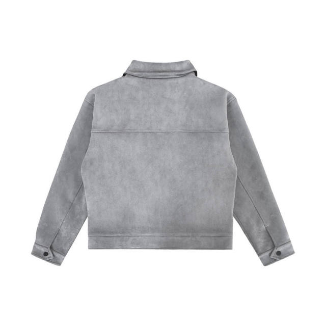 Oem Clothing Winter Autumn Custom Logo Suede Jacket Men High Street Multi-Pocket Loose Zipper Casual Men'S Solid Color Jacket,Shuliqi Apparel - Men's Clothing Wholesale Manufacturer,Oem Clothing Winter Autumn Custom Logo Suede Jacket Men High Street Multi-Pocket Loose Zipper Casual Men'S Solid Color Jacket