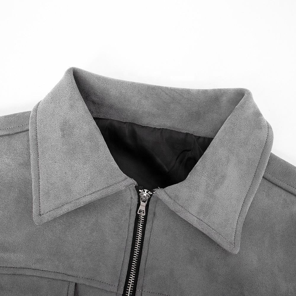 Oem Clothing Winter Autumn Custom Logo Suede Jacket Men High Street Multi-Pocket Loose Zipper Casual Men'S Solid Color Jacket,Shuliqi Apparel - Men's Clothing Wholesale Manufacturer,Oem Clothing Winter Autumn Custom Logo Suede Jacket Men High Street Multi-Pocket Loose Zipper Casual Men'S Solid Color Jacket