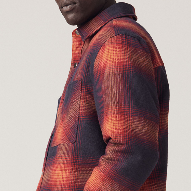 Private label OEM top quality men overshirt oversized custom LOGO warm buttons up plaid jacket for winter,Shuliqi Apparel - Men's Clothing Wholesale Manufacturer,Private label OEM top quality men overshirt oversized custom LOGO warm buttons up plaid jacket for winter