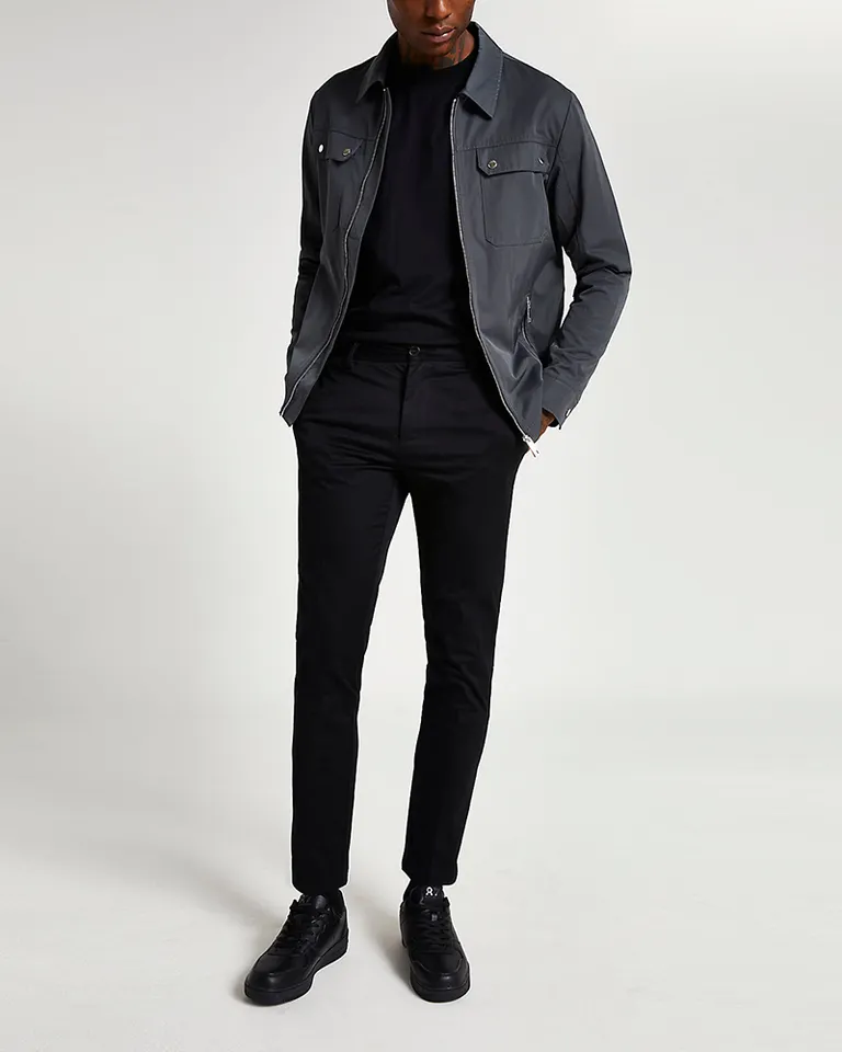 zipper front custom label work wear outfits simple design blank men long sleeve cotton twill fabric men jackets,Shuliqi Apparel - Men's Clothing Wholesale Manufacturer,zipper front custom label work wear outfits simple design blank men long sleeve cotton twill fabric men jackets