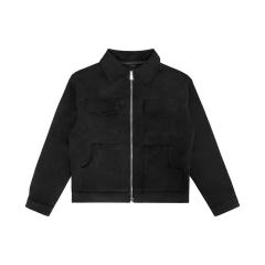 Oem Clothing Winter Autumn Custom Logo Suede Jacket Men High Street Multi-Pocket Loose Zipper Casual Men'S Solid Color Jacket,Shuliqi Apparel - Men's Clothing Wholesale Manufacturer,Oem Clothing Winter Autumn Custom Logo Suede Jacket Men High Street Multi-Pocket Loose Zipper Casual Men'S Solid Color Jacket