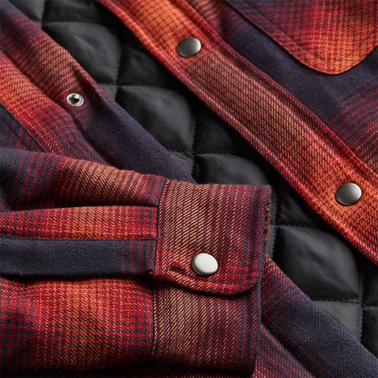 Private label OEM top quality men overshirt oversized custom LOGO warm buttons up plaid jacket for winter,Shuliqi Apparel - Men's Clothing Wholesale Manufacturer,Private label OEM top quality men overshirt oversized custom LOGO warm buttons up plaid jacket for winter