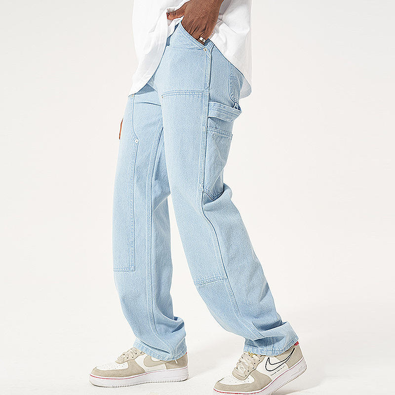 Custom Logo Loose Fit Jeans High Waist Double Knee Denim Pants Men Oem Washed Effect Jeans Cargo Pants Men'S Jeans,Shuliqi Apparel - Men's Clothing Wholesale Manufacturer,Custom Logo Loose Fit Jeans High Waist Double Knee Denim Pants Men Oem Washed Effect Jeans Cargo Pants Men'S Jeans