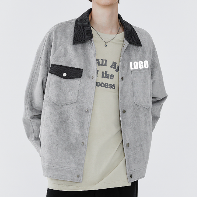 OEM Wholesale Custom Logo High Quality Corduroy Collar Button Up Suede Regular Fit Men Casual Work Jacket,Shuliqi Apparel - Men's Clothing Wholesale Manufacturer,OEM Wholesale Custom Logo High Quality Corduroy Collar Button Up Suede Regular Fit Men Casual Work Jacket