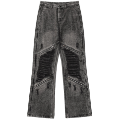 Custom Wholesale 100% Cotton High Quality Stylish Vintage Hip Hop Skinny Fit Patches Flare Stacked Denim Jeans,Shuliqi Apparel - Men's Clothing Wholesale Manufacturer,Custom Wholesale 100% Cotton High Quality Stylish Vintage Hip Hop Skinny Fit Patches Flare Stacked Denim Jeans