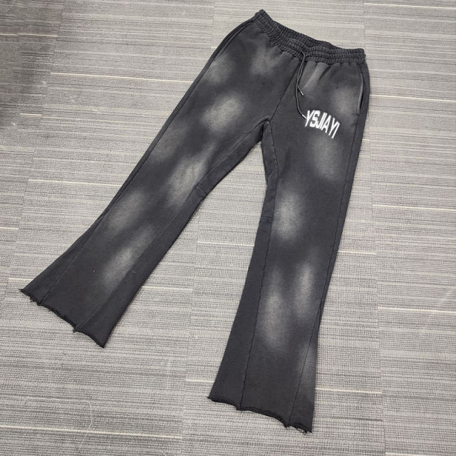 Streetwear Mens French Terry Flare Slim Sweatpants Slim Fit Heavyweight Stacked Flare Sweat Pants Men,Shuliqi Apparel - Men's Clothing Wholesale Manufacturer,Streetwear Mens French Terry Flare Slim Sweatpants Slim Fit Heavyweight Stacked Flare Sweat Pants Men
