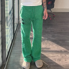 Winter Streetwear High Quality Mohair Flare Bottom SweatPants Unisex Drawstring Long Streetwear Flared Mohair Pants For Men,Shuliqi Apparel - Men's Clothing Wholesale Manufacturer,Winter Streetwear High Quality Mohair Flare Bottom SweatPants Unisex Drawstring Long Streetwear Flared Mohair Pants For Men
