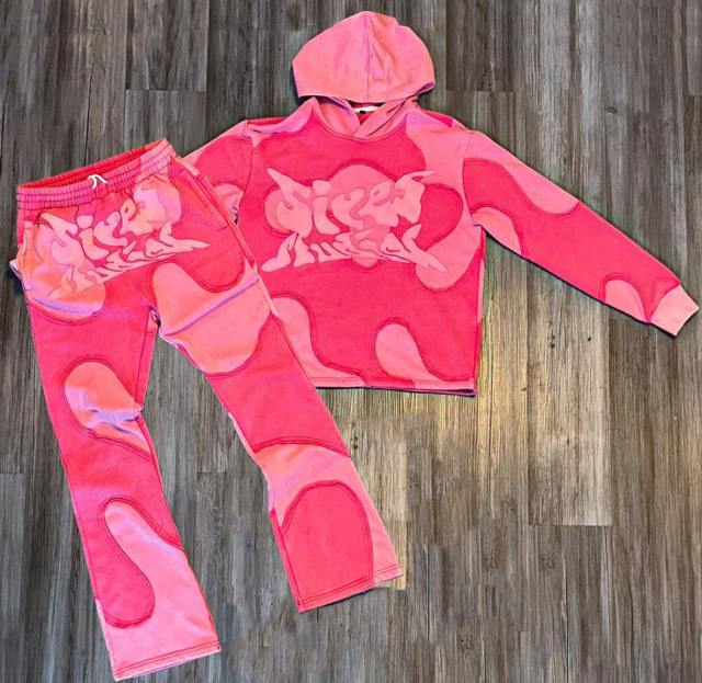 Custom Vintage Heavy Cotton Puff Printing Flared Raw Hem Hoodie Jogger Set Cropped Hoodie And Flare Pants,Shuliqi Apparel - Men's Clothing Wholesale Manufacturer,Custom Vintage Heavy Cotton Puff Printing Flared Raw Hem Hoodie Jogger Set Cropped Hoodie And Flare Pants