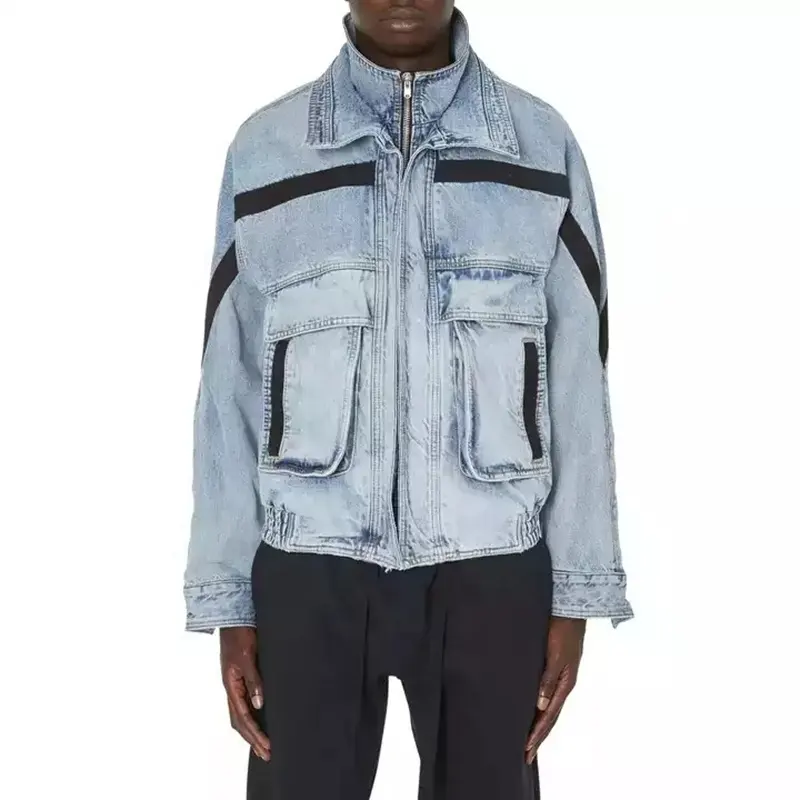 Hot Sale New Fashion Men Street Wear Washed Full Length Sleeve Blue Washed Men Custom Logo Denim Jacket,Shuliqi Apparel - Men's Clothing Wholesale Manufacturer,Hot Sale New Fashion Men Street Wear Washed Full Length Sleeve Blue Washed Men Custom Logo Denim Jacket