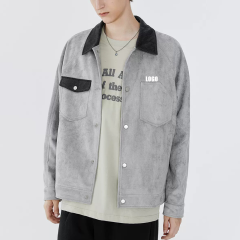 OEM Wholesale Custom Logo High Quality Corduroy Collar Button Up Suede Regular Fit Men Casual Work Jacket,Shuliqi Apparel - Men's Clothing Wholesale Manufacturer,OEM Wholesale Custom Logo High Quality Corduroy Collar Button Up Suede Regular Fit Men Casual Work Jacket