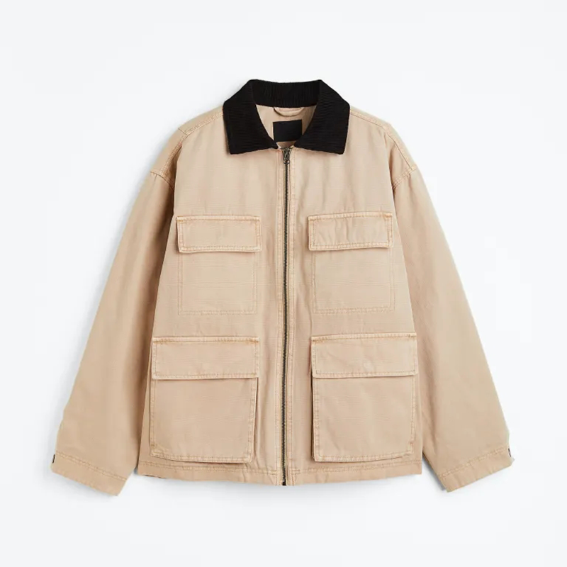 OEM Custom Logo 100% Canvas Cotton Multi Pockets Zip Up Corduroy Collar Men Casual Work Jacket,Shuliqi Apparel - Men's Clothing Wholesale Manufacturer,OEM Custom Logo 100% Canvas Cotton Multi Pockets Zip Up Corduroy Collar Men Casual Work Jacket