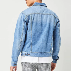 Wholesale Price Men Casual Outwear Custom Logo Stand Neck Long Sleeve Buttons Front Light Washed Denim Jacket,Shuliqi Apparel - Men's Clothing Wholesale Manufacturer,Wholesale Price Men Casual Outwear Custom Logo Stand Neck Long Sleeve Buttons Front Light Washed Denim Jacket