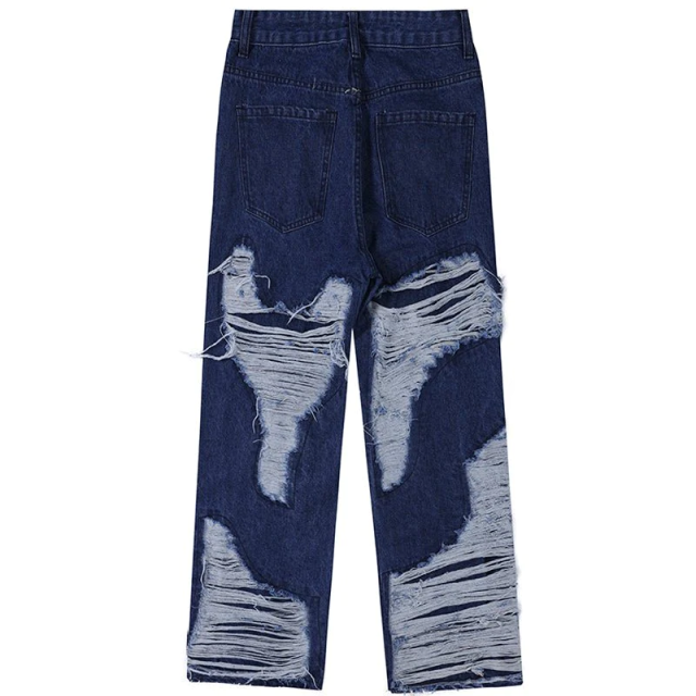Custom Hip Hop Ripped Homme Fashion Straight Loose Flare Stacked Denim Jeans Patch Cargo Work Luxury Jeans Men,Shuliqi Apparel - Men's Clothing Wholesale Manufacturer,Custom Hip Hop Ripped Homme Fashion Straight Loose Flare Stacked Denim Jeans Patch Cargo Work Luxury Jeans Men