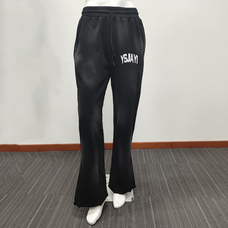 Streetwear Mens French Terry Flare Slim Sweatpants Slim Fit Heavyweight Stacked Flare Sweat Pants Men,Shuliqi Apparel - Men's Clothing Wholesale Manufacturer,Streetwear Mens French Terry Flare Slim Sweatpants Slim Fit Heavyweight Stacked Flare Sweat Pants Men