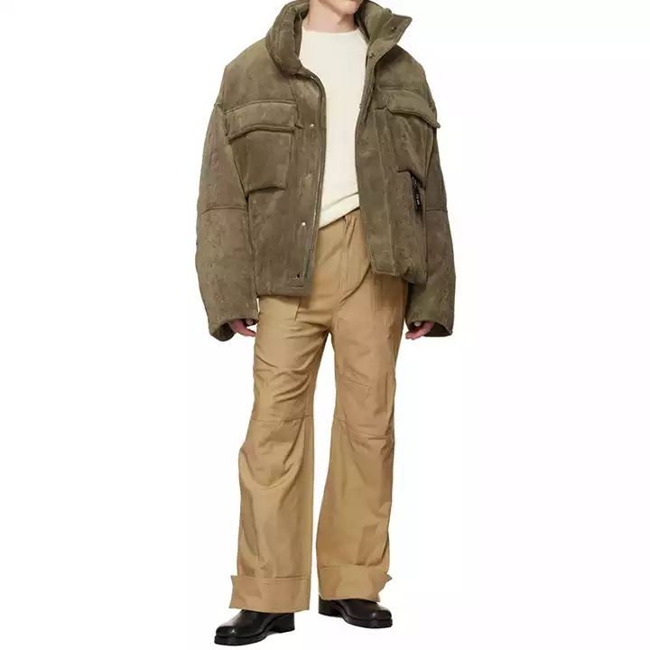 Factory wholesale custom high quality corduroy stand collar flap pocket plus size men designer jacket,Shuliqi Apparel - Men's Clothing Wholesale Manufacturer,Factory wholesale custom high quality corduroy stand collar flap pocket plus size men designer jacket
