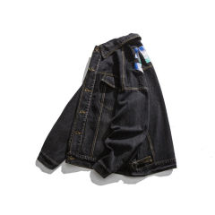 Custom Logo Street Wear 100% Polyester Spring Outdoor Black Unisex Jean Coat Men Denim Jacket,Shuliqi Apparel - Men's Clothing Wholesale Manufacturer,Custom Logo Street Wear 100% Polyester Spring Outdoor Black Unisex Jean Coat Men Denim Jacket