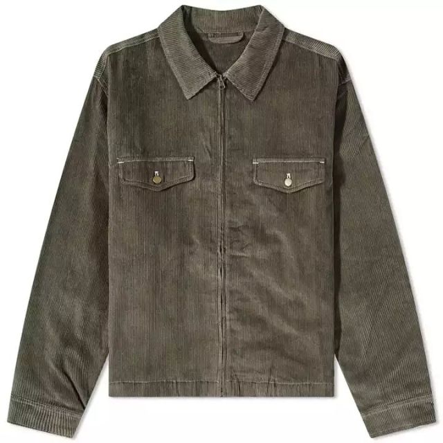 OEM custom logo corduroy flap pockets regular fit zip up turn down collar men casual work jacket,Shuliqi Apparel - Men's Clothing Wholesale Manufacturer,OEM custom logo corduroy flap pockets regular fit zip up turn down collar men casual work jacket