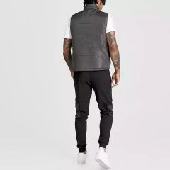 OEM custom design wholesale irregular zip up stand collar water repellent quilted vest plus sized men down vest,Shuliqi Apparel - Men's Clothing Wholesale Manufacturer,OEM custom design wholesale irregular zip up stand collar water repellent quilted vest plus sized men down vest