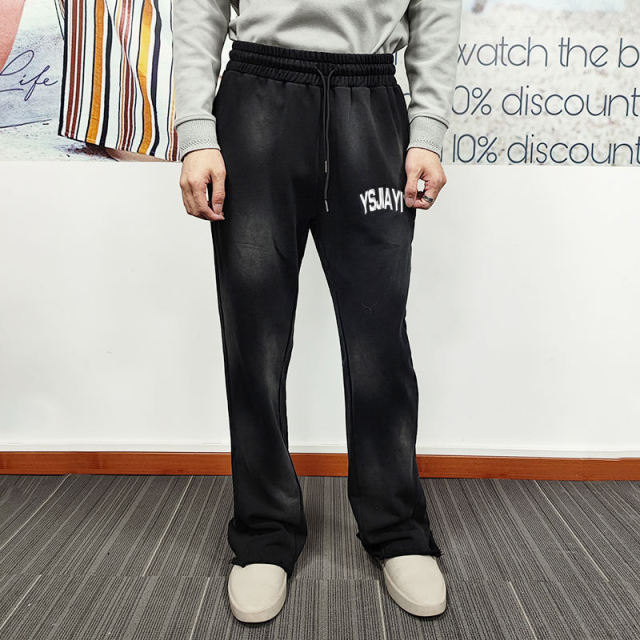 Streetwear Mens French Terry Flare Slim Sweatpants Slim Fit Heavyweight Stacked Flare Sweat Pants Men,Shuliqi Apparel - Men's Clothing Wholesale Manufacturer,Streetwear Mens French Terry Flare Slim Sweatpants Slim Fit Heavyweight Stacked Flare Sweat Pants Men