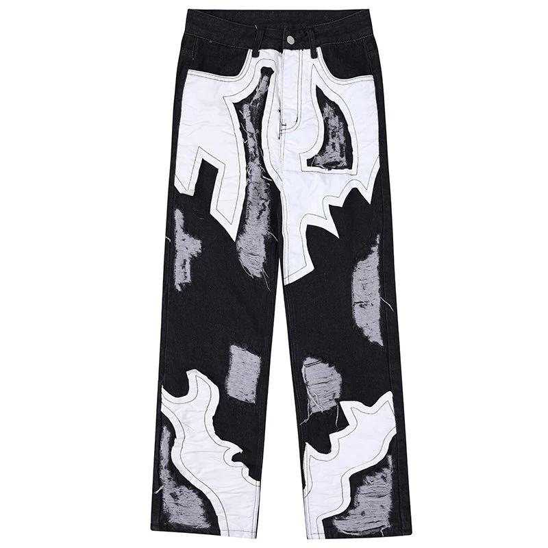 Custom Hip Hop Ripped Homme Fashion Straight Loose Flare Stacked Denim Jeans Patch Cargo Work Luxury Jeans Men,Shuliqi Apparel - Men's Clothing Wholesale Manufacturer,Custom Hip Hop Ripped Homme Fashion Straight Loose Flare Stacked Denim Jeans Patch Cargo Work Luxury Jeans Men
