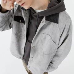 OEM Wholesale Custom Logo High Quality Corduroy Collar Button Up Suede Regular Fit Men Casual Work Jacket,Shuliqi Apparel - Men's Clothing Wholesale Manufacturer,OEM Wholesale Custom Logo High Quality Corduroy Collar Button Up Suede Regular Fit Men Casual Work Jacket
