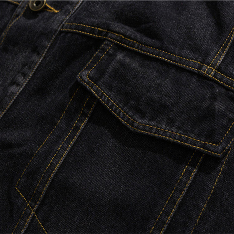 Custom Logo Street Wear 100% Polyester Spring Outdoor Black Unisex Jean Coat Men Denim Jacket,Shuliqi Apparel - Men's Clothing Wholesale Manufacturer,Custom Logo Street Wear 100% Polyester Spring Outdoor Black Unisex Jean Coat Men Denim Jacket