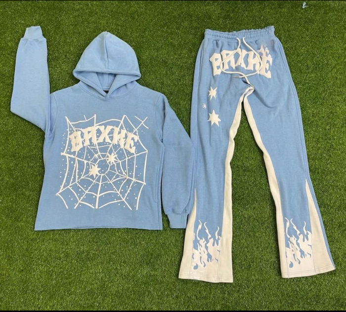 Custom Vintage Heavy Cotton Puff Printing Flared Raw Hem Hoodie Jogger Set Cropped Hoodie And Flare Pants,Shuliqi Apparel - Men's Clothing Wholesale Manufacturer,Custom Vintage Heavy Cotton Puff Printing Flared Raw Hem Hoodie Jogger Set Cropped Hoodie And Flare Pants