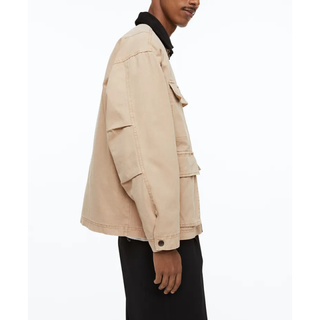 OEM Custom Logo 100% Canvas Cotton Multi Pockets Zip Up Corduroy Collar Men Casual Work Jacket,Shuliqi Apparel - Men's Clothing Wholesale Manufacturer,OEM Custom Logo 100% Canvas Cotton Multi Pockets Zip Up Corduroy Collar Men Casual Work Jacket