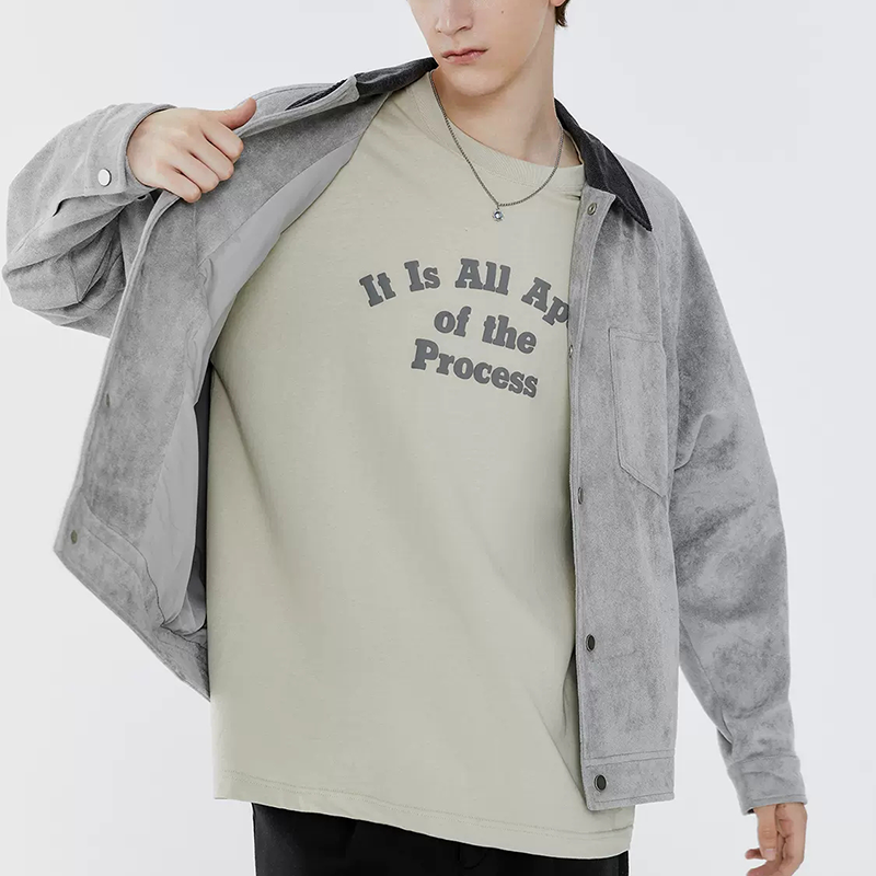 OEM Wholesale Custom Logo High Quality Corduroy Collar Button Up Suede Regular Fit Men Casual Work Jacket,Shuliqi Apparel - Men's Clothing Wholesale Manufacturer,OEM Wholesale Custom Logo High Quality Corduroy Collar Button Up Suede Regular Fit Men Casual Work Jacket