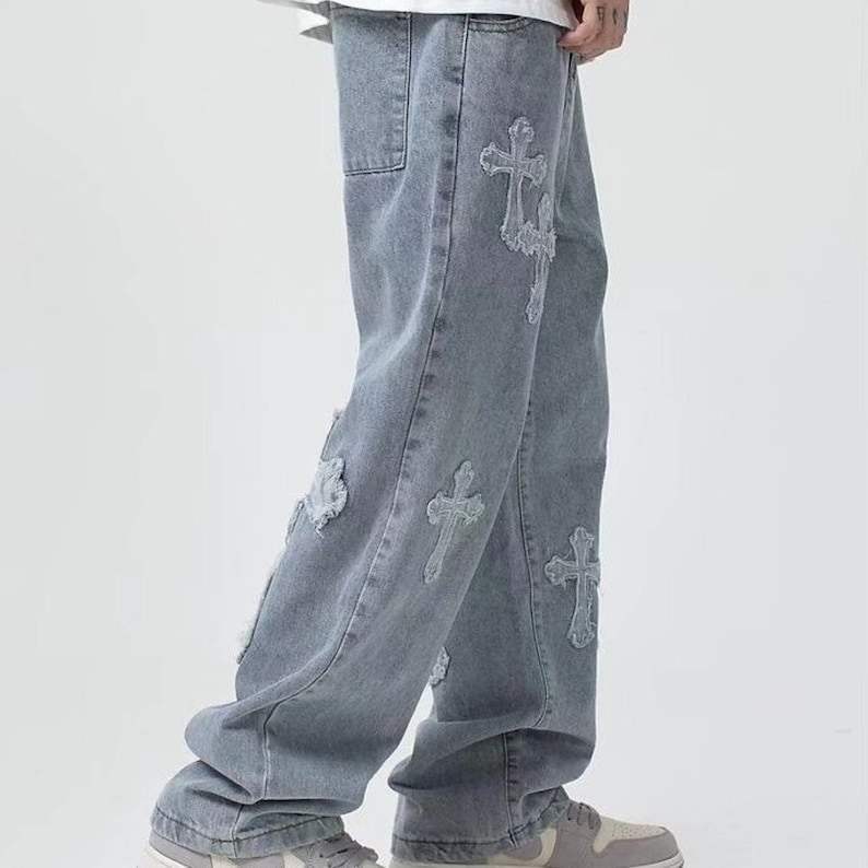 Hot Sale Custom Jeans Fashion Streetwear Hip Hop Low Rise Baggy Jeans Trousers Cross Mens Denim Pants,Shuliqi Apparel - Men's Clothing Wholesale Manufacturer,Hot Sale Custom Jeans Fashion Streetwear Hip Hop Low Rise Baggy Jeans Trousers Cross Mens Denim Pants