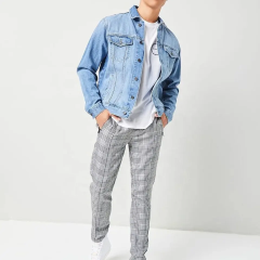 Wholesale Price Men Casual Outwear Custom Logo Stand Neck Long Sleeve Buttons Front Light Washed Denim Jacket,Shuliqi Apparel - Men's Clothing Wholesale Manufacturer,Wholesale Price Men Casual Outwear Custom Logo Stand Neck Long Sleeve Buttons Front Light Washed Denim Jacket