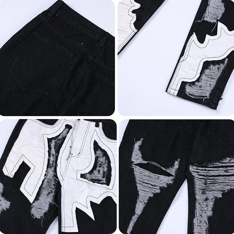 Custom Hip Hop Ripped Homme Fashion Straight Loose Flare Stacked Denim Jeans Patch Cargo Work Luxury Jeans Men,Shuliqi Apparel - Men's Clothing Wholesale Manufacturer,Custom Hip Hop Ripped Homme Fashion Straight Loose Flare Stacked Denim Jeans Patch Cargo Work Luxury Jeans Men