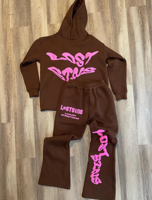 Custom 100% Cotton Youth Casual Flared Jogger Track Suit Set Puff Printing Stacked Sweat Pants With Hoodie,Shuliqi Apparel - Men's Clothing Wholesale Manufacturer,Custom 100% Cotton Youth Casual Flared Jogger Track Suit Set Puff Printing Stacked Sweat Pants With Hoodie