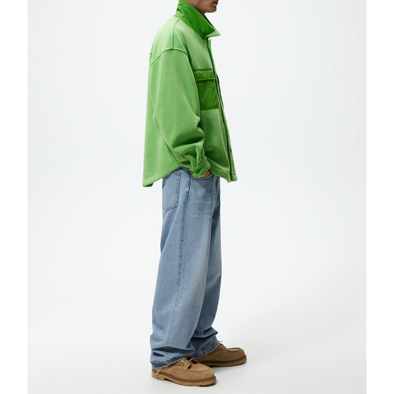 OEM custom logo high quality flap pockets button up regular fit contrast fleece overshirt men designer jacket,Shuliqi Apparel - Men's Clothing Wholesale Manufacturer,OEM custom logo high quality flap pockets button up regular fit contrast fleece overshirt men designer jacket