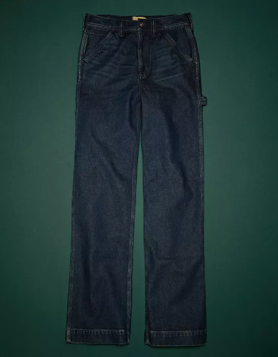 Custom Womens Jeans Straight-Leg Loose Mid-Waist Full-Length Pants for Woman Dark Blue Stain-Resistant Version daily casual,Shuliqi Apparel - Men's Clothing Wholesale Manufacturer,Custom Womens Jeans Straight-Leg Loose Mid-Waist Full-Length Pants for Woman Dark Blue Stain-Resistant Version daily casual