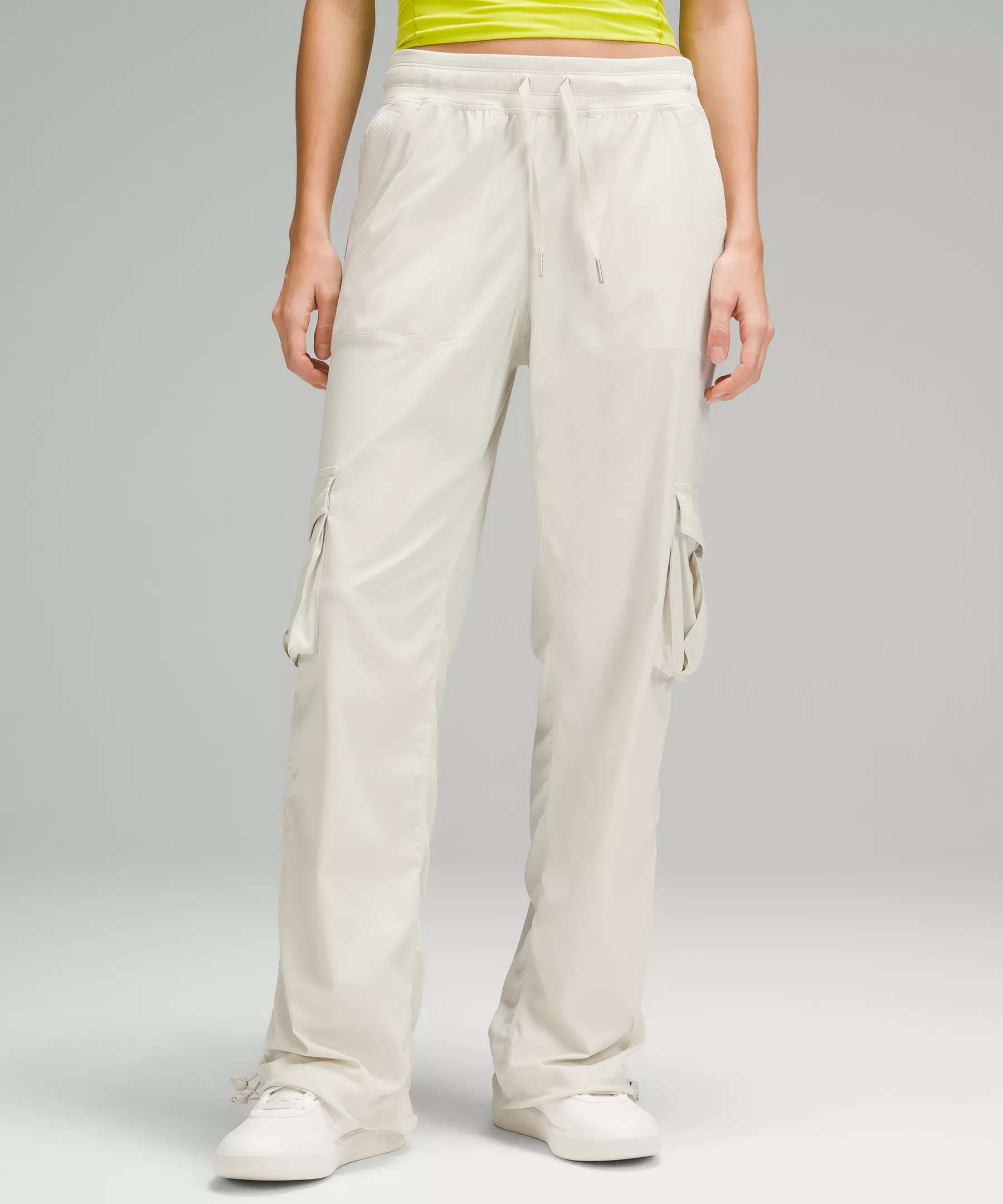 Custom Women Casual Pants White Loose Overalls Mid-Waist Multiple Pockets Retractable Trousers Daily Simple Full-Length Pants,Shuliqi Apparel - Men's Clothing Wholesale Manufacturer,Custom Women Casual Pants White Loose Overalls Mid-Waist Multiple Pockets Retractable Trousers Daily Simple Full-Length Pants