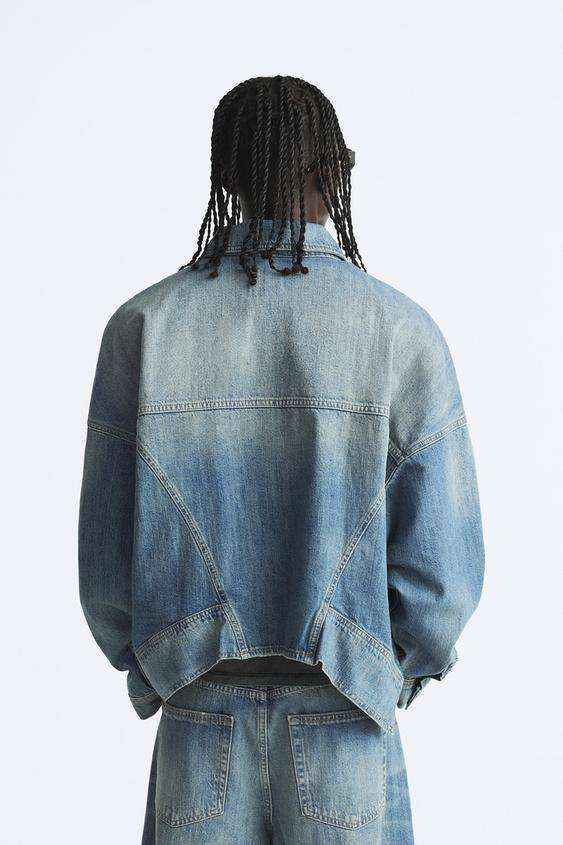 Custom Mens Denim Jacket Retro Washed Distressed Jacket Oversize Version Fashionable Simple and Advanced,Shuliqi Apparel - Men's Clothing Wholesale Manufacturer,Custom Mens Denim Jacket Retro Washed Distressed Jacket Oversize Version Fashionable Simple and Advanced