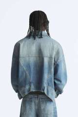 Custom Mens Denim Jacket Retro Washed Distressed Jacket Oversize Version Fashionable Simple and Advanced,Shuliqi Apparel - Men's Clothing Wholesale Manufacturer,Custom Mens Denim Jacket Retro Washed Distressed Jacket Oversize Version Fashionable Simple and Advanced