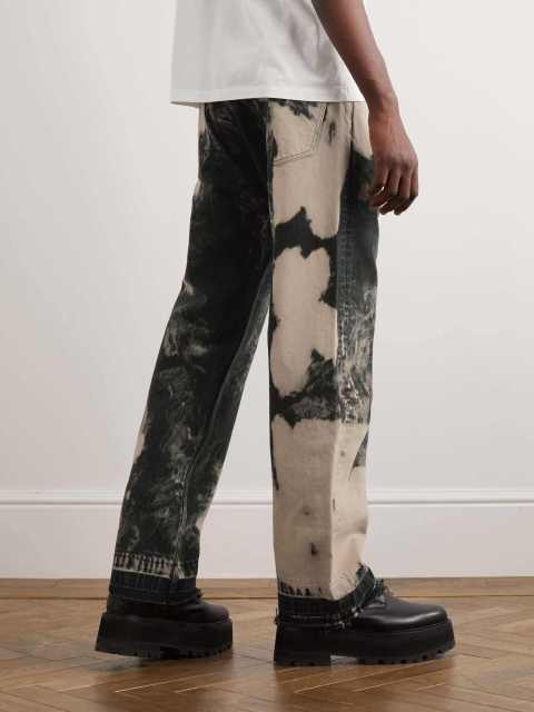 Custom Men's Jeans with Contrasting Colors Loose Trousers Fringed Trousers Washed Distressed RetroJeans Street Fashion,Shuliqi Apparel - Men's Clothing Wholesale Manufacturer,Custom Men's Jeans with Contrasting Colors Loose Trousers Fringed Trousers Washed Distressed RetroJeans Street Fashion
