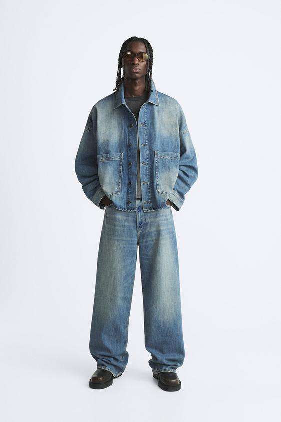Custom Mens Denim Jacket Retro Washed Distressed Jacket Oversize Version Fashionable Simple and Advanced,Shuliqi Apparel - Men's Clothing Wholesale Manufacturer,Custom Mens Denim Jacket Retro Washed Distressed Jacket Oversize Version Fashionable Simple and Advanced