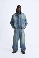 Custom Mens Denim Jacket Retro Washed Distressed Jacket Oversize Version Fashionable Simple and Advanced,Shuliqi Apparel - Men's Clothing Wholesale Manufacturer,Custom Mens Denim Jacket Retro Washed Distressed Jacket Oversize Version Fashionable Simple and Advanced