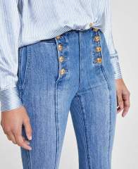 Custom Women's Jeans High Waist Two Row Buckle Wide Leg Center Line Design Slim Leg Long Full Length Pants Fashion Light Blue,Shuliqi Apparel - Men's Clothing Wholesale Manufacturer,Custom Women's Jeans High Waist Two Row Buckle Wide Leg Center Line Design Slim Leg Long Full Length Pants Fashion Light Blue