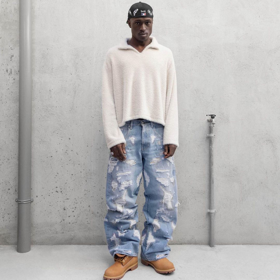 Custom Men Vintage Hole Straight Baggy Jeans Washed Hip Hop Ripped Pants Mens Clothing Distressed Denim Trousers Fashion Streetw,Shuliqi Apparel - Men's Clothing Wholesale Manufacturer,Custom Men Vintage Hole Straight Baggy Jeans Washed Hip Hop Ripped Pants Mens Clothing Distressed Denim Trousers Fashion Streetw