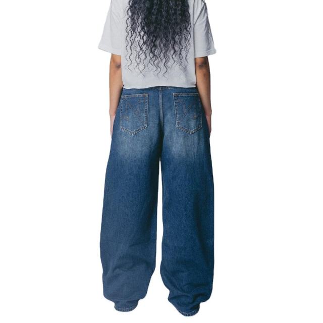Custom Men 100% Cotton Loose Unisex Denim Loose Pants Dark Blue Baggy Jeans Label Metal Engraved Jeans Brand Metal Logo Label,Shuliqi Apparel - Men's Clothing Wholesale Manufacturer,Custom Men 100% Cotton Loose Unisex Denim Loose Pants Dark Blue Baggy Jeans Label Metal Engraved Jeans Brand Metal Logo Label