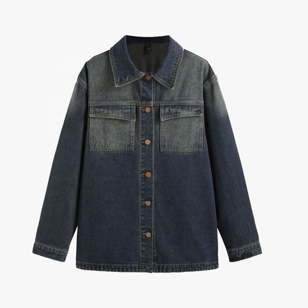 Manufacturers Custom Women Stylish 100% Cotton Denim Collar Button Jacket Jean Shirts For Ladies Women'S Denim,Shuliqi Apparel - Men's Clothing Wholesale Manufacturer,Manufacturers Custom Women Stylish 100% Cotton Denim Collar Button Jacket Jean Shirts For Ladies Women'S Denim
