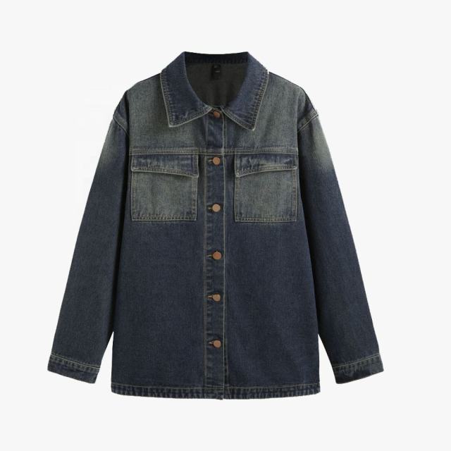 Manufacturers Custom Women Stylish 100% Cotton Denim Collar Button Jacket Jean Shirts For Ladies Women'S Denim,Shuliqi Apparel - Men's Clothing Wholesale Manufacturer,Manufacturers Custom Women Stylish 100% Cotton Denim Collar Button Jacket Jean Shirts For Ladies Women'S Denim
