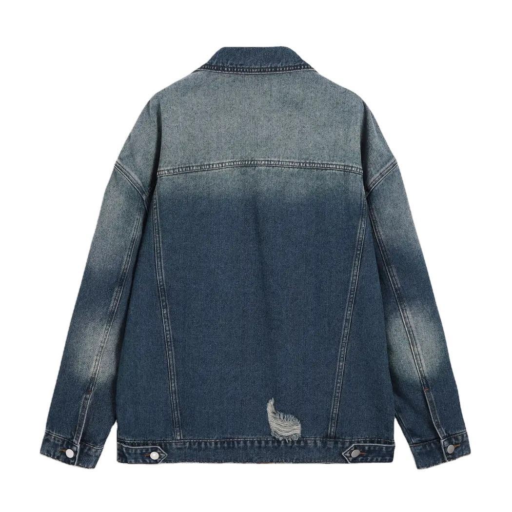 Manufacturers Custom Girls School Wear Daily Casual Wear Denim Oversized Baggy Fit Ripped Button Up Jacket Custom Denim Jacket,Shuliqi Apparel - Men's Clothing Wholesale Manufacturer,Manufacturers Custom Girls School Wear Daily Casual Wear Denim Oversized Baggy Fit Ripped Button Up Jacket Custom Denim Jacket