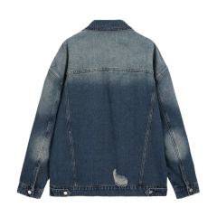 Manufacturers Custom Girls School Wear Daily Casual Wear Denim Oversized Baggy Fit Ripped Button Up Jacket Custom Denim Jacket,Shuliqi Apparel - Men's Clothing Wholesale Manufacturer,Manufacturers Custom Girls School Wear Daily Casual Wear Denim Oversized Baggy Fit Ripped Button Up Jacket Custom Denim Jacket