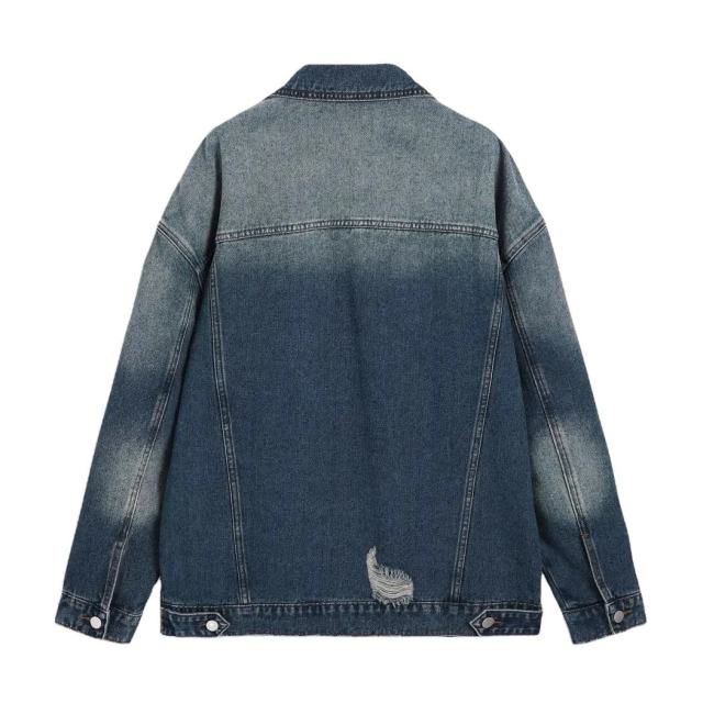 Manufacturers Custom Girls School Wear Daily Casual Wear Denim Oversized Baggy Fit Ripped Button Up Jacket Custom Denim Jacket,Shuliqi Apparel - Men's Clothing Wholesale Manufacturer,Manufacturers Custom Girls School Wear Daily Casual Wear Denim Oversized Baggy Fit Ripped Button Up Jacket Custom Denim Jacket