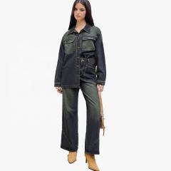 Manufacturers Custom Women Stylish 100% Cotton Denim Collar Button Jacket Jean Shirts For Ladies Women'S Denim,Shuliqi Apparel - Men's Clothing Wholesale Manufacturer,Manufacturers Custom Women Stylish 100% Cotton Denim Collar Button Jacket Jean Shirts For Ladies Women'S Denim
